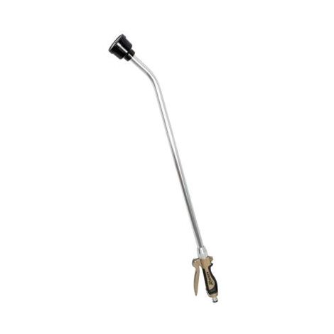 Ribimex – Fusil d'arrosage métal 80 cm – Pomme arrosoir pour distribution uniforme – Résistant aux chocs – Pour zones difficiles d'accès