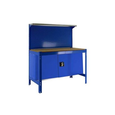 Simonrack banc de travail professionnel bleu et bois robuste (1/3)
