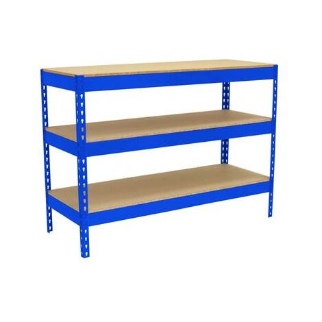 Simonrack Banc de travail professionnel bleu métal robuste (1/3)