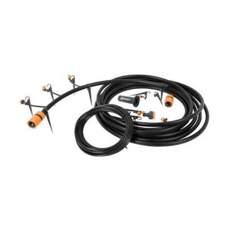 Ribimex – Kit irrigation goutte à goutte 10 m tuyau diamètre 4 mm et 13 mm – Débit réglable pour arrosage précis – Accessoire jardinage