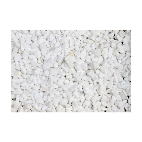 Marbre blanc pur concassé 8/12 400 Kg  - 16x25kgs