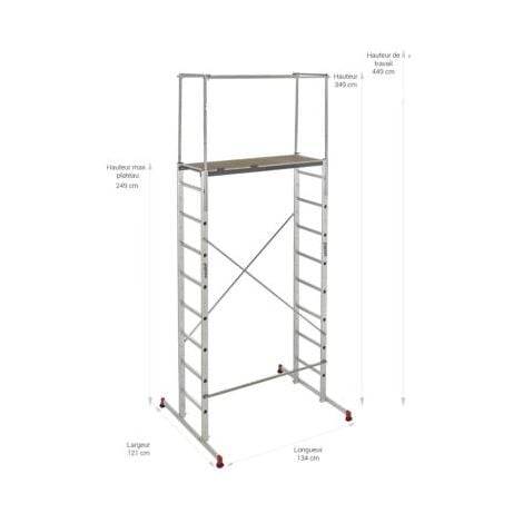 Échafaudage aluminium 4.49 m ALTUS 250