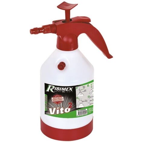 Ribiland – Pulvérisateur à main 1,92 L – Résistance à 8 bars – Joints en caoutchouc fluorés – Pour produits chimiques agressifs