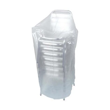 Ribiland – Housse de protection pour chaises empilables 70x70xH110 cm – Résistante aux intempéries – 100% recyclable – Traitement anti-UV 120 Kly