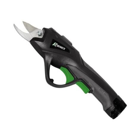 Ribimex – Sécateur électrique à batterie 36V – Capacité de coupe jusqu'à 13 mm – Batterie Li-ion 1500mAh – Design ergonomique pour coupes précises