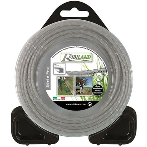 Fil carré torsadé pour débroussailleuse 2.4 mm