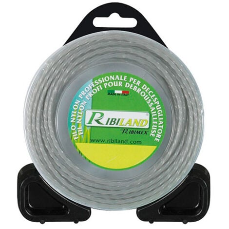 Fil carré torsadé pour débroussailleuse 3 mm, 15m
