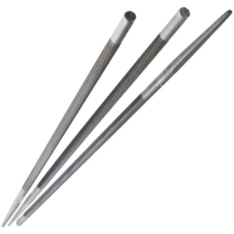 Ribiland – Lot de 3 limes rondes 4,8mm – Finition précise pour bois dur – Conçues pour un usage professionnel – Outils de qualité supérieure (1/3)