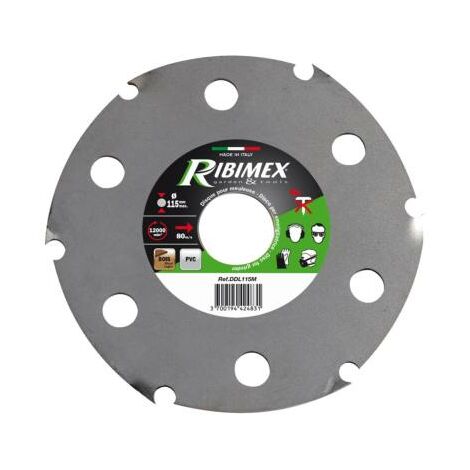 Ribimex – Disque à lamelles 125mm pour bois dur et PVC – Coupe nette sans éclat – Compatible meuleuses et disqueuses électriques (1/2)