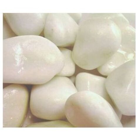 Marbre roulé blanc pur 20/40 150 Kg