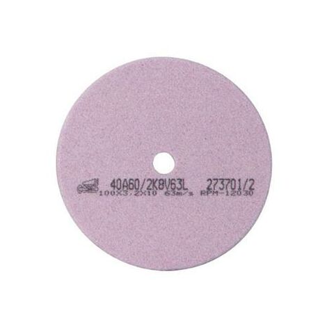 Ribimex – Meule à touret 100 mm – Épaisseur 4,5 mm – Alésage 10 mm – Pour affûtage de chaînes PRS651