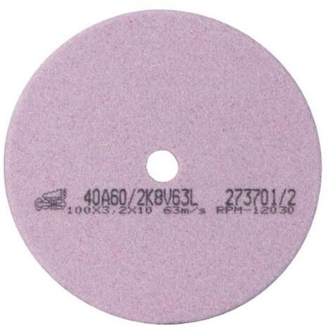 Ribimex PRIM32/1 Meule De Rechange Rose Pour PRS651 - 100 X 3,2 X 1 Mm