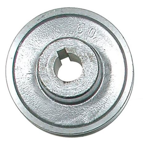 Poulie aluminium diam 120 arbre 19mm