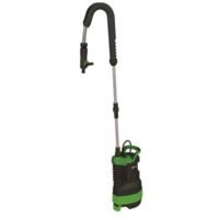 Ribimex – Pompe immergée vide-fût 550W – Débit 5000 L/h – Hauteur de refoulement 20 m – Câble 10 m pour récupérateur d'eau de pluie