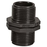 Raccord connection tuyau pompe surface 1"1/4 x 1"1/4 mâle/mâle"