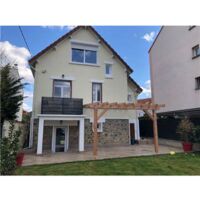Pergolas Adossée, 400cmx300cm, Bois DOUGLAS Français, Carport, Auvent, Abri terrasse