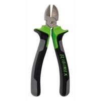 Ribimex – Pince coupante diagonale 160 mm – Acier forgé chromé vanadium – Poignées bi-matière SoftTouch – Coupe nette sans éclat