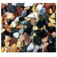 Gravier décoratif marbre multi-couleur 8/16 – Sac de 20 Kg – Pour allées et paillage durable – Provenance Europe – Scmc