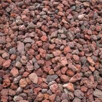 Pouzzolane décorative rouge 7/15 – Roche volcanique concassée – 160 Kg pour paillage et drainage – 3 sacs pour 1m² – Scmc