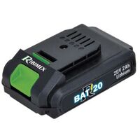 Ribimex – Batterie Li-Ion 20V 2Ah – Protection électronique – Témoin de charge – Compatible PRBAT20-TH, PRBAT20-S, PRBAT20-CB