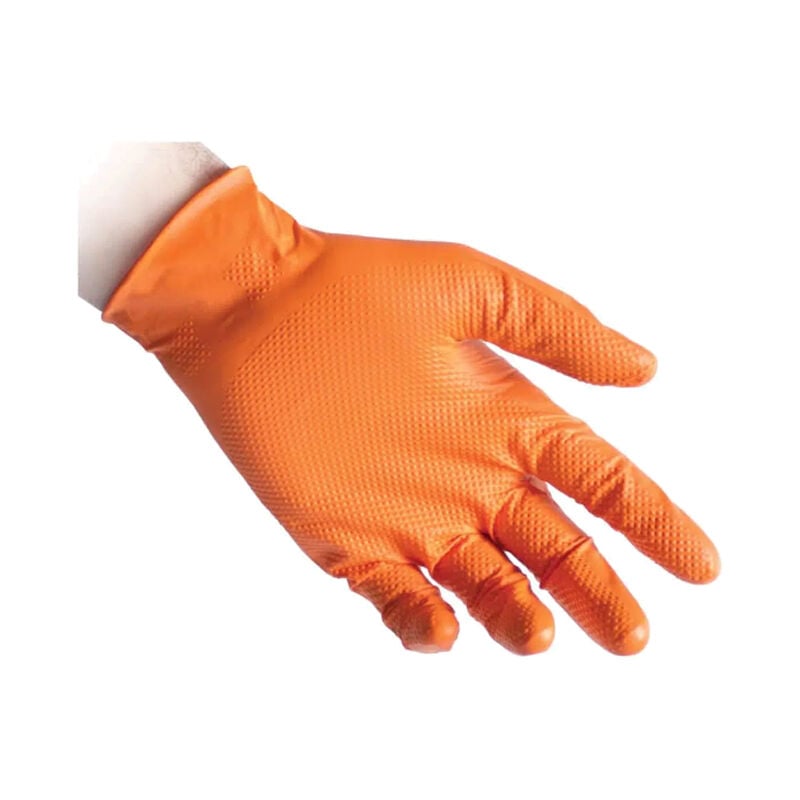 Stocker Gants de travail en nitrile ultra fins 8/S Orange