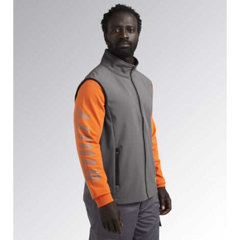 Gilet de travail Diadora Shell Vest Level - S - Gris (1/5)
