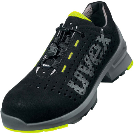 Chaussure de sécurité basse Uvex 1 S1 SRC ESD 85438 - 43 (EU) - Noir / jaune (1/6)