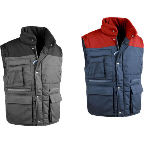 Sottozero Antares 9025 Top gilet de travail rembourré - XXXL - Bleu/rouge