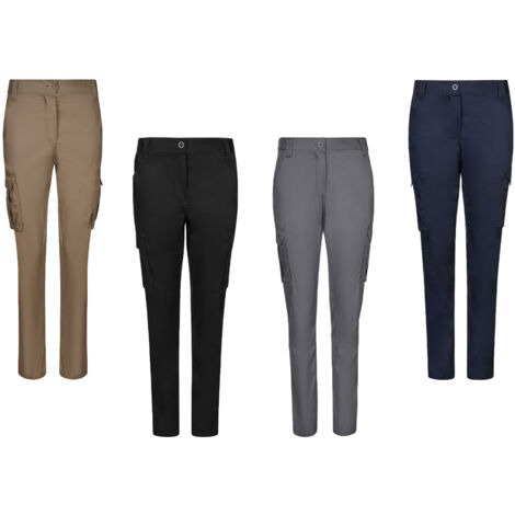 Velilla 103002SW Pantalon de travail stretch pour femme - 36 (EU) - Noir (1/5)