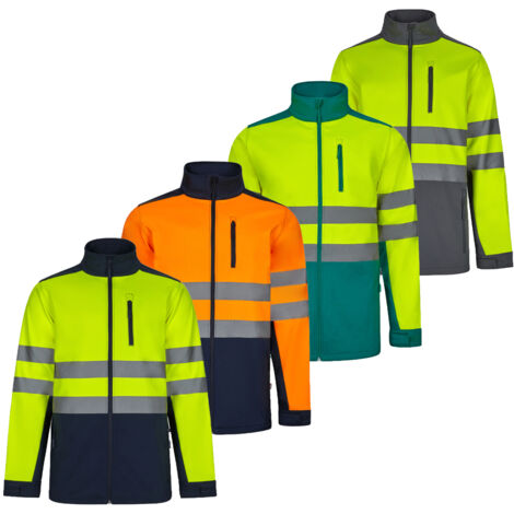 Velilla AV 306006 veste softshell bicolore haute visibilité - L - Bleu/Jaune (1/5)