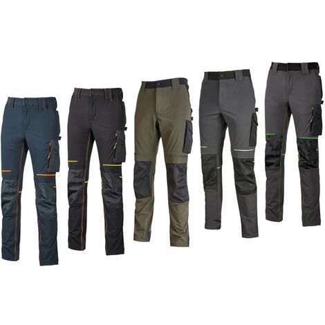 Pantalon de travail U-Power Atom U-4 stretch - M - Bleu