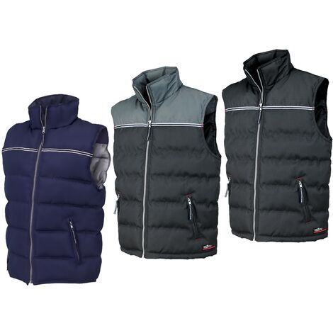 Gilet utilitaire bleu et gris