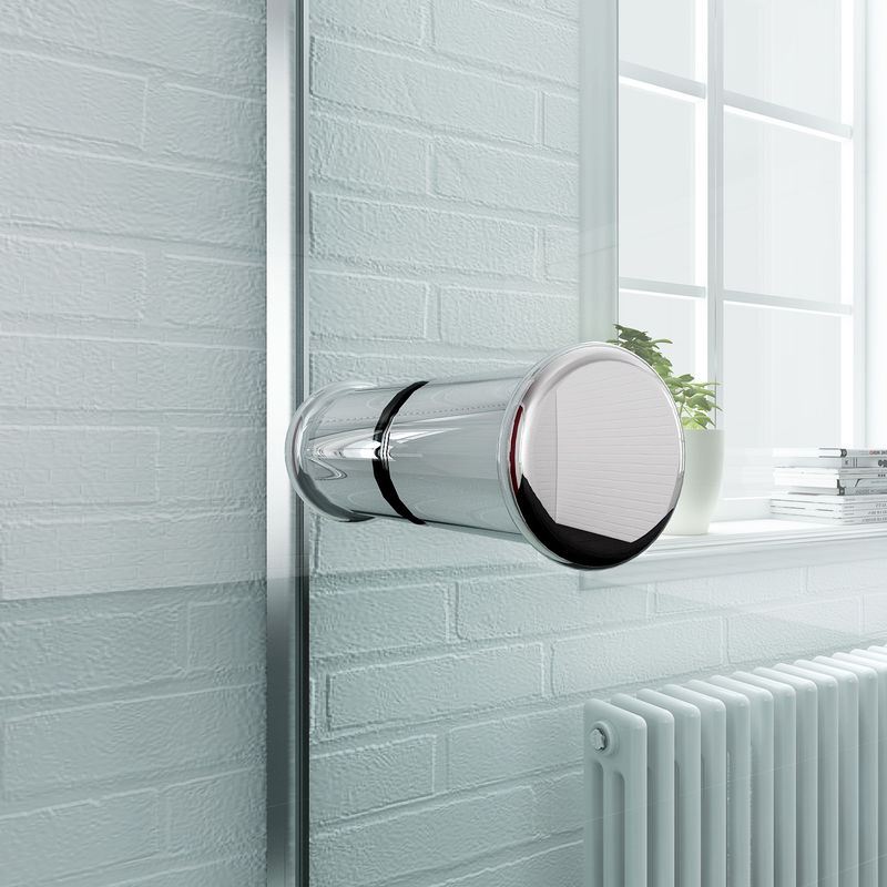 ELEGANT 900mm Bi-Fold Shower Door Enclosure Glass Reversible Folding Cubicle 