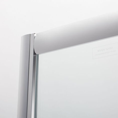 ELEGANT 900 x 800 mm offset Quadrant Shower Enclosure 6mm Tempered Sliding Glass Cubicle Door