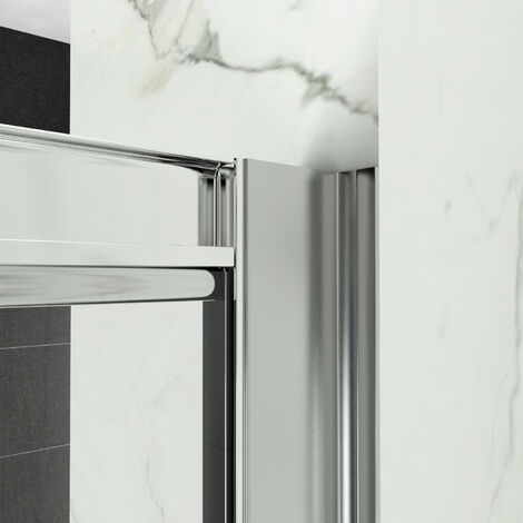 ELEGANT Shower Enclosure Corner Entry 760 x 760 mm Square Sliding Shower Enclosure