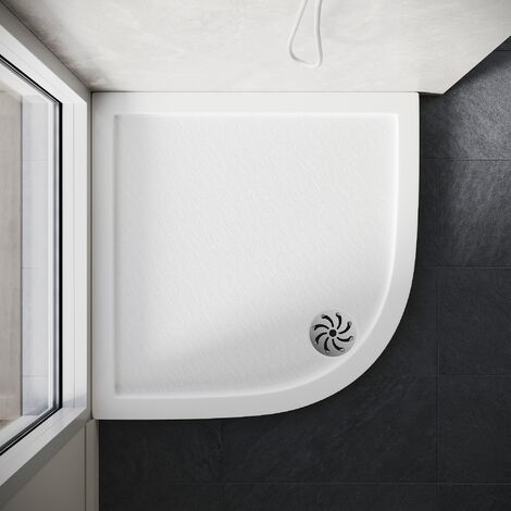 800x800mm ELEGANT Quadrant Shower Tray SMC Anti-slip Shower Enclosure ...