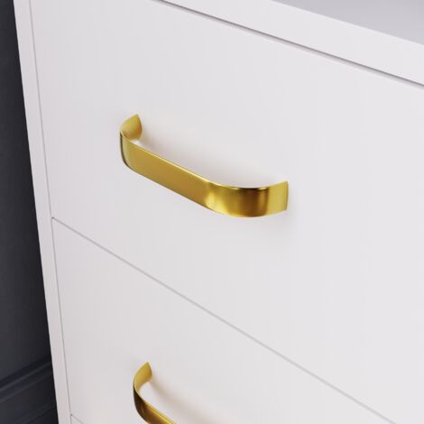 ELEGANT Dressing Table White Makeup Desk with Drawer and Open shelves, Sliding Mirror Design, 80x30x136cm