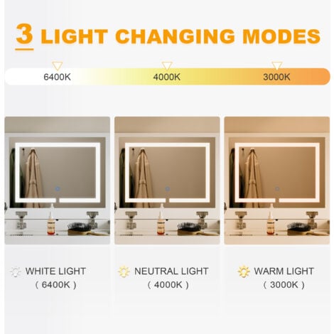 ELEGANT Dressing Table with LED Lights and Flip-up Mirror, Multi-purpose Dressing Table Set for Bedroom Furniture, Including White Cushioned Storage Stool