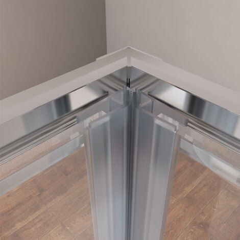 ELEGANT 1200 x 700 mm Sliding Corner Entry Shower Enclosure 6mm Extra Toughened Safety Glass Sliding Cubicle Door