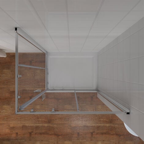 ELEGANT 1200 x 700 mm Sliding Corner Entry Shower Enclosure 6mm Extra Toughened Safety Glass Sliding Cubicle Door