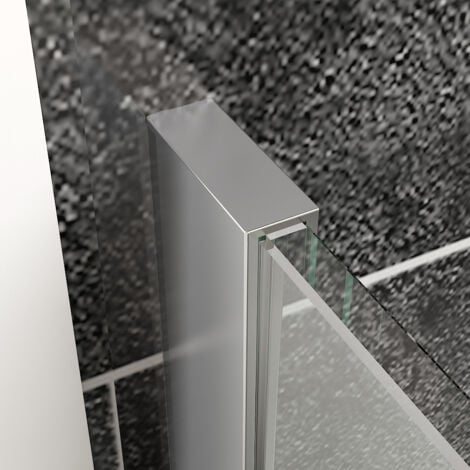 ELEGANT Walk In Shower Enclosure 8mm Easy Clean Glass Wetroom Shower Screen Panel 800mm