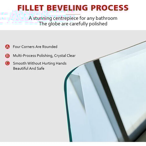 ELEGANT Modern LED Illuminated Bathroom Mirror 1000 x 700 mm Sensor + Demister