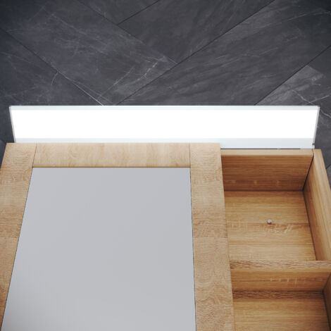 ELEGANT Bathroom Wall Lights Modern Mirror Light with 12W White Light 6000K 159-Degree Fixed Angle, Wall Switch Control 80x500mm