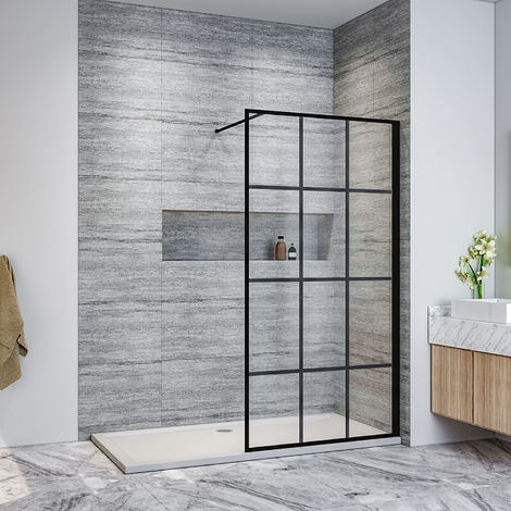 ELEGANT 900mm Walk in Shower Door Wet Room Reversible Shower Screen ...