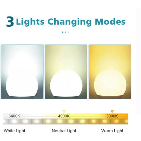 ELEGANT Clock Temperature Display Mirror Three Colors Mode Illuminated Bathroom Mirror 1000x600mm Mirror with Dual Sensor
