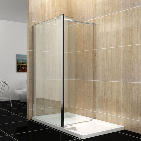 ELEGANT Walk in Shower Door 300mm Flipper Shower Screen Waterproof Pivot door