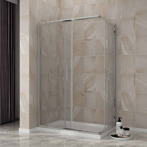 ELEGANT Shower Door and Enclosure 1200 x 800mm Sliding Reversible ...