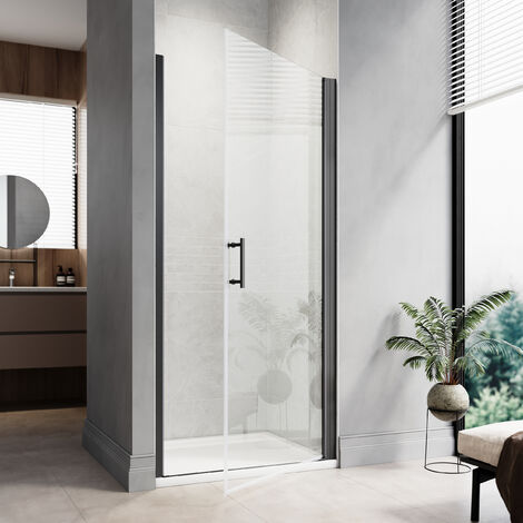 Elegant 860mm Frameless Pivot Shower Door 6mm Safety Glass Shower 