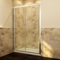 ELEGANT 1000mm Sliding Shower Cubicle Enclosure Door Modern Bathroom screen glass
