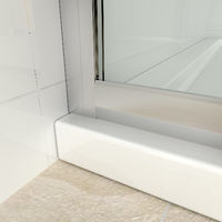 ELEGANT 1400mm Sliding Shower Door Modern Bathroom 8mm Easy Clean Glass Shower Enclosure Cubicle Door